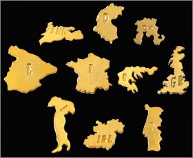 Les F�ves Europ�ennes - 10 F�ves Dor�es - Arguydal - 1992