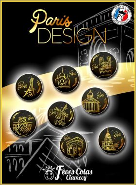 Paris Design - 8 Fves Pendentifs - Clamecy Colas - 2019