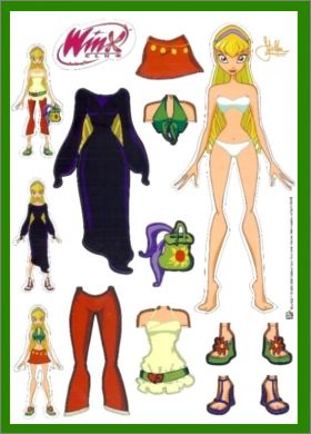 Winx Club - 1 Planche de Magnets - 2008