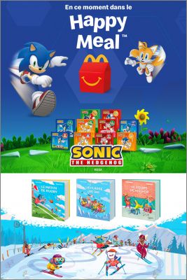Sonic the Hedgehog Sega - 10 jeux Happy Meal McDonald's 2024