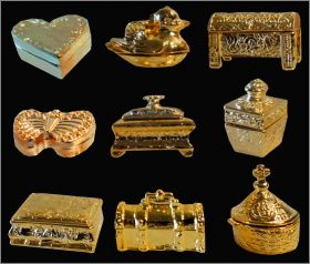 Bo�tes marquises - 9 F�ves Dor�es - Alcara - 1998