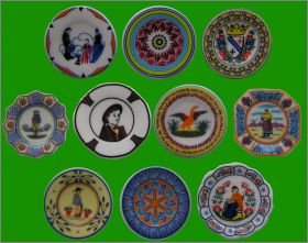 Assiettes de Quimper III - 10 Fves brillantes - Alcara 2014