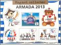 Armada Rouen - 1 Planche de 6 magnets - 2013