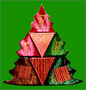 Fauchon - Sapin Enchant� - 7 f�ves brillantes - Prime - 2014
