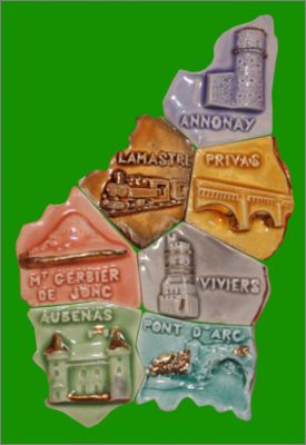 L'Ard�che - 7 F�ves Puzzle - Moulin � l'huile - 2005