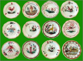 Les Islettes - 12 F�ves assiettes - Prime - 2004