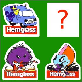 Hemglass  - 4 magnets - Nestl� - 2002 - Su�de