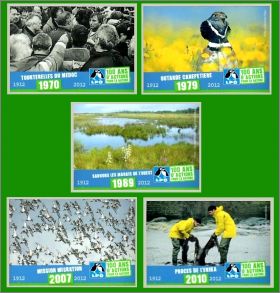 5 Magnets LPO (Ligue pour la Protection des Oiseaux)  2012