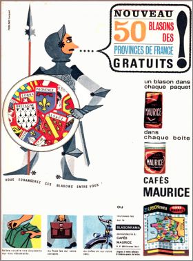 cussons de France - srie provinces - Cafs Maurice - 1965
