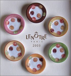 Assiettes Farandole Len�tre - 6 F�ves brillantes Alcara 2003