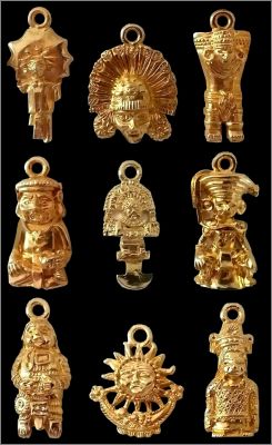 Or des Incas - 9 F�ves dor�es - Thiolat - 2002