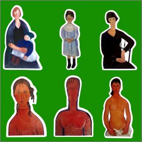 Modigliani - 6 Magnets -  2004