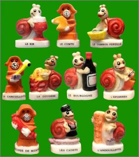 Escargots et Comtoises - 10 F�ves Brillantes - Nordia - 2003