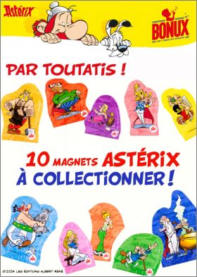 Ast�rix - 10 Magnets � collectionner - Bonux - 2024