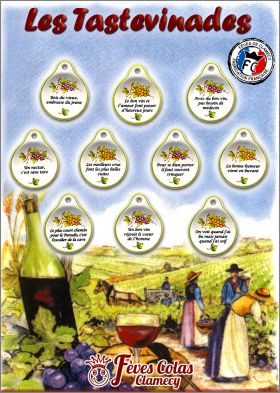 Les Tastevinades 10 F�ves Pendentifs - Clamecy Colas - 2012