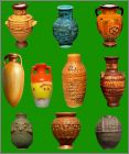 Vases Atlantide - 10 Fves Brillantes - Alcara - 2004