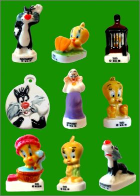 Titi et Gros Minet - 9 F�ves Brillantes - Marqu�es  WB 98