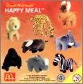 Animaux sauvages - 8 peluches - Happy Meal McDonald's - 1997