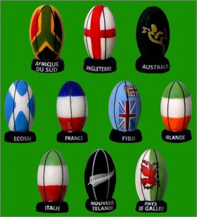 Les ballons de rugby - 10 F�ves brillantes - Lebhar - 2024