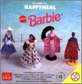 Barbie (Mattel) 4 Figurines - Happy Meal - McDonald's - 1997
