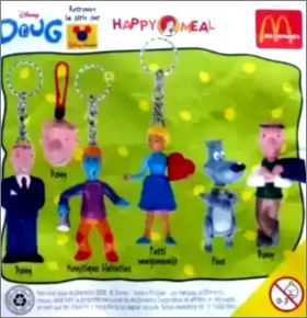 Doug Disney Channel 6 figurines Happy Meal McDonald's - 2000