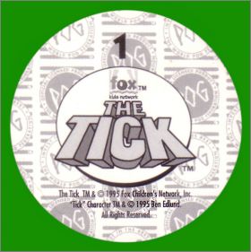 The Tick - Fox Kids  - 60 Pogs  WPF - 1995