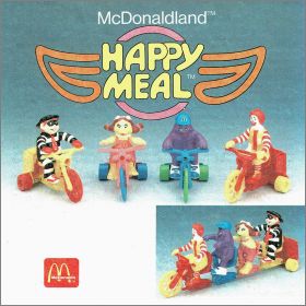 Tricycles - 4 jouets Happy Meal - McDonald's - 1990