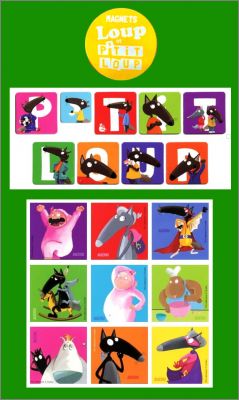 Loup et P'tit Loup - 18 magnets - Auzou (Editions) 2016