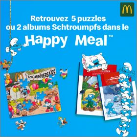 Les Schtroumpfs - 5 puzzles - Happy Meal McDonald's - 2026