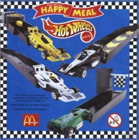 HotWheels (Mattel) 4 voitures - Happy Meal - McDonald's 2000