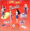 Barbie (Mattel) 4 Figurines - Happy Meal - McDonald's - 2001