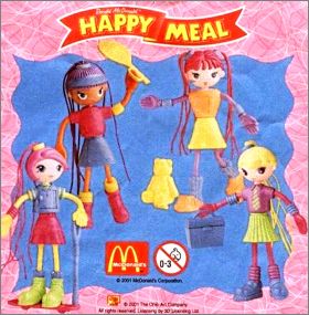 Betty spaghetti - 4 Figurines - Happy Meal McDonald's  2001