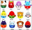 Pr�sentation des 12 peluches
