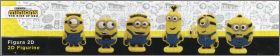Minions - The Rise of Gru - 6 Figurines 2D - Mon D�sir 2021