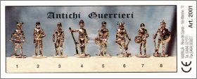 Antichi Guerrieri - 8 figurines (m�tal dor�) Maraja - 2001