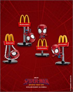 Spider-man Brand New Day - 4 Figurines - Mc Donald's - 2026