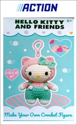Hello Kitty  Sanrio - 6 Kits cr�atifs (crochet ) Action 2026
