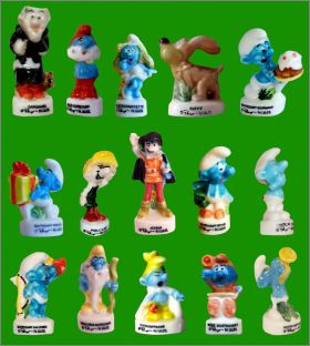 Les schtroumpfs 1996 - Peyo - 15 Fves brillantes - Alcara