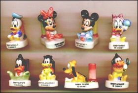 Baby Disney - 8 Fves medium porte bougies - Arguydal - 1996