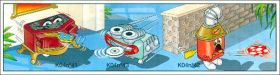Commode, four et juke-box - kinder surprise K04-41 � K04-43