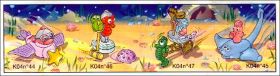 Les cr�atures de la mer - kinder surprise - K04-44 � K04-47