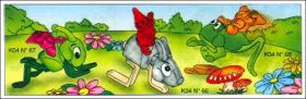 Nains chevauchant ... - kinder surprise - K04-66 � K04-68
