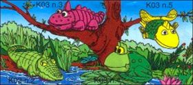 Clips animaux - Kinder surprise - K03-2 � K03-5