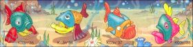 Poissons - Kinder surprise - K03-35 � K03-38 - 2002