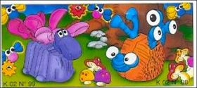 Animaux extra-terrestres - Kinder surprise K02-98 et K02-99