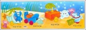 Monde sous-marin - Kinder surprise - K02-53 � K02-56