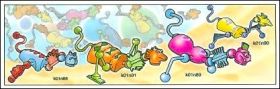 Bestioles extraterrestres - Kinder surprise k01-88  k01-91
