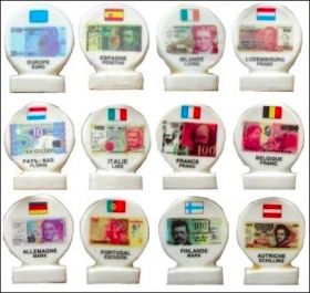 L'Euro et monnaies avant le passage � l'Euro - F�ves 1999