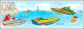 Bateaux de courses - Kinder surprise - K01-39  K01-41
