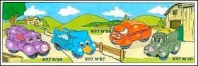 Voitures animaux - Kinder Surprise - K97-87  K97-90